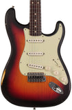 Nash S63 Guitar, 3-Tone Sunburst, Light Aging