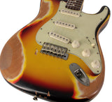 Nash S63 Guitar, 3-Tone Sunburst, Heavy Aging - Humbucker Music