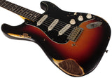Nash S63 Guitar, 3-Tone Sunburst, Heavy Aging - Humbucker Music