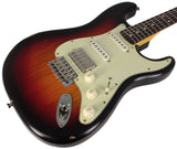 Nash S63 Guitar, 3 Tone Sunburst, HSS, Light Aging