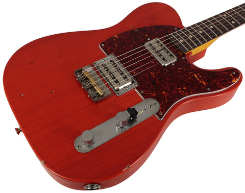 Nash T2HB Guitar, Lollartrons, Gretsch Orange, Light Aging - Humbucker Music