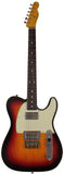 Nash T2HB Guitar, Double Bound, 3 Tone Sunburst, Light Aging