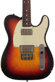 Nash T2HB Guitar, 3 Tone Sunburst, Light Aging