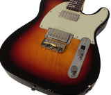 Nash T2HB Guitar, 3 Tone Sunburst, Light Aging