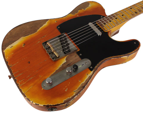 Nash T52 Guitar, Vintage Amber, Extra Heavy Relic
