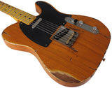 Nash T52 Guitar, Vintage Amber, Heavy Relic - Humbucker Music