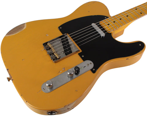 Nash T52 Guitar, Butterscotch Blonde, Medium Aging