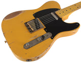 Nash T52 Guitar, Butterscotch Blonde, Heavy Aging