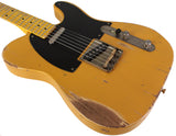 Nash T52 Guitar, Butterscotch Blonde, Heavy Aging