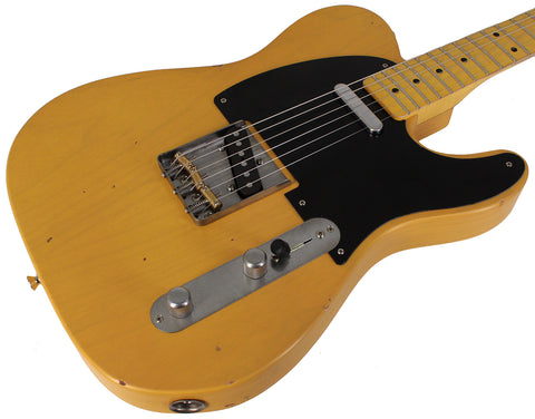 Nash T52 Guitar, Butterscotch Blonde, Light Aging