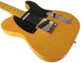 Nash T52 Guitar, Butterscotch Blonde, Boat Neck, Light Aging
