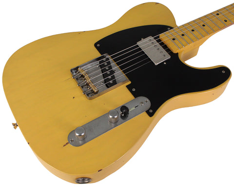 Nash T52 Guitar, Butterscotch Blonde, Humbucker, Light Aging - Humbucker Music