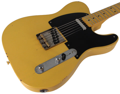 Nash T52 Guitar, Butterscotch Blonde, Light Aging - Humbucker Music