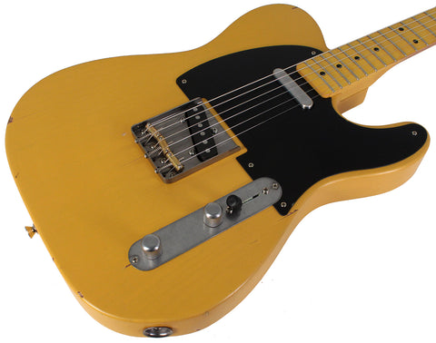 Nash T52 Guitar, Butterscotch Blonde, Light Aging - Humbucker Music