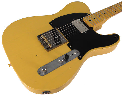 Nash T52 Guitar, Butterscotch Blonde, Humbucker, Light Aging - Humbucker Music