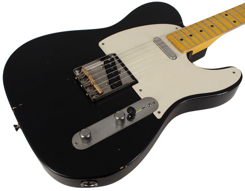 Nash T57 Guitar, Black, Light Aging - Humbucker Music