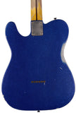 Nash T57 Guitar, Blue Sparkle, Matching Headstock, Medium Aging - Humbucker Music