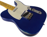 Nash T57 Guitar, Blue Sparkle, Matching Headstock, Medium Aging - Humbucker Music