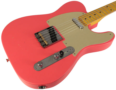 Nash T57 Guitar, Fiesta Red, Light Aging