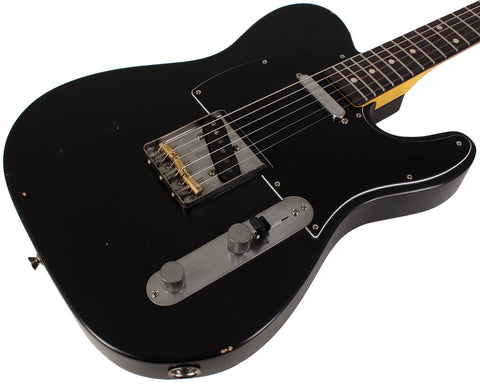 Nash T63 Guitar, Black, Black Pickguard, Light Aging - Humbucker Music
