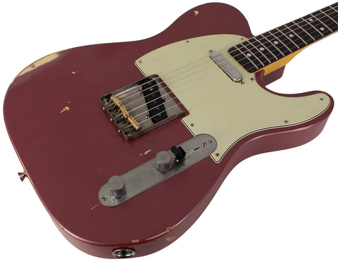 Nash T63 Guitar, Burgundy Mist, Light Aging
