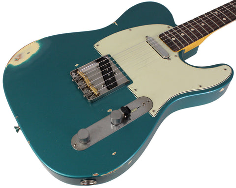 Nash T63 Guitar, Ocean Turquoise, Medium Aging - Humbucker Music