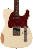 Nash T63 Guitar, Olympic White, Tortoise Shell, Medium Aging