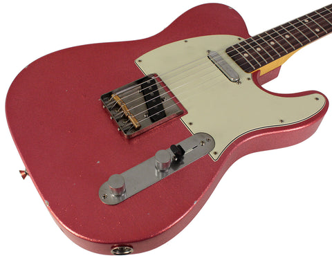 Nash T63 Guitar, Pink Sparkle, Light Aging