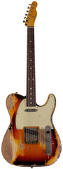 Nash T63 Guitar, 3-Tone Sunburst, Extra Heavy Aging