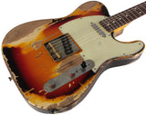 Nash T63 Guitar, 3-Tone Sunburst, Extra Heavy Aging