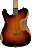 Nash T63 Guitar, 3 Tone Sunburst, Heavy Aging - Humbucker Music