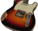 Nash T63 Guitar, 3 Tone Sunburst, Heavy Aging - Humbucker Music