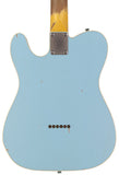 Nash T63DB Guitar, Double Bound, Sonic Blue, Light Aging - Humbucker Music