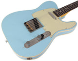 Nash T63DB Guitar, Double Bound, Sonic Blue, Light Aging - Humbucker Music