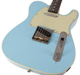 Nash T63DB Guitar, Double Bound, Sonic Blue, Light Aging - Humbucker Music