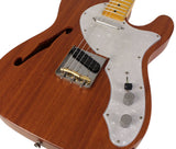 Nash T69TL Thinline Guitar, Natural Mahogany, Light Aging