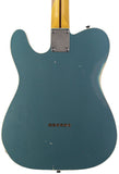 Nash T69TL Thinline Guitar, Double Bound, Ocean Turquoise Metallic, Light Aging - Humbucker Music