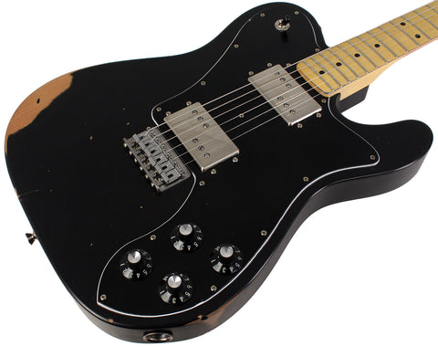 Nash T72DLX Guitar, Black, Light Aging