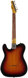 Nash T72TL Thinline Guitar, 3 Tone Sunburst, Light Aging