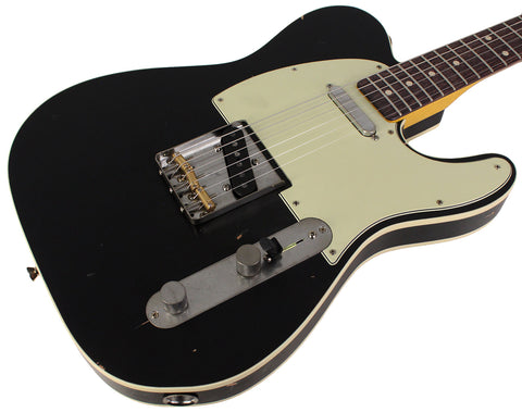 Nash T63DB Guitar, Double Bound, Black, Light Aging