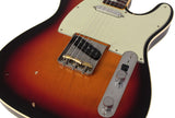 Nash T63DB Guitar, Double Bound, 3-Tone Sunburst, Light Aging - Humbucker Music
