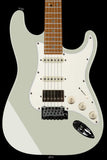 Suhr Select Classic S HSS Guitar, Roasted Neck, Maple, Olympic White, Parchment - Humbucker Music