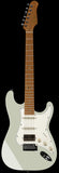 Suhr Select Classic S HSS Guitar, Roasted Neck, Maple, Olympic White, Parchment - Humbucker Music