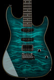 Suhr Select Standard Mahogany Guitar, Quilted Trans Teal Burst