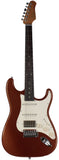 Suhr Select Classic S HSS Guitar, Roasted Neck, Root Beer Metallic - Humbucker Music