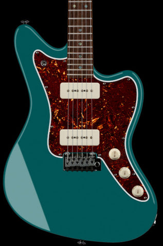 Suhr Select Classic JM Guitar, Roasted Neck, Sherwood Green Metallic - Humbucker Music
