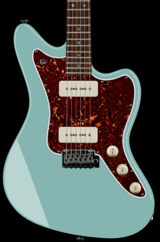 Suhr Select Classic JM Guitar, Roasted Neck, Sonic Blue - Humbucker Music
