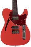 Suhr Select Alt T Cat's Eye Guitar, Fiesta Red, Tortoise Shell - Humbucker Music