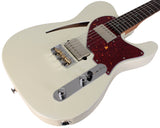 Suhr Select Alt T Cat's Eye Guitar, Olympic White, Tortoise Shell - Humbucker Music
