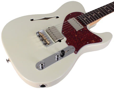 Suhr Alt T Guitar, Olympic White, Rosewood - Humbucker Music